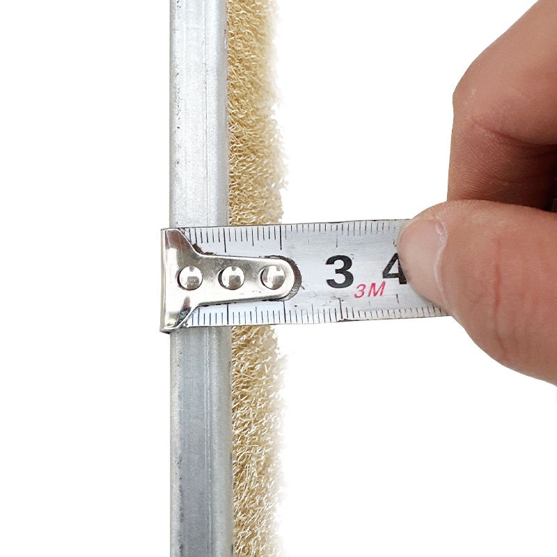 CLEAN WORLD Industrial Lath Strip Brush Customized Material Cement Brick Machine Strip Brush Steel Wire Nylon pp Filament Brick Machine Strip Brush