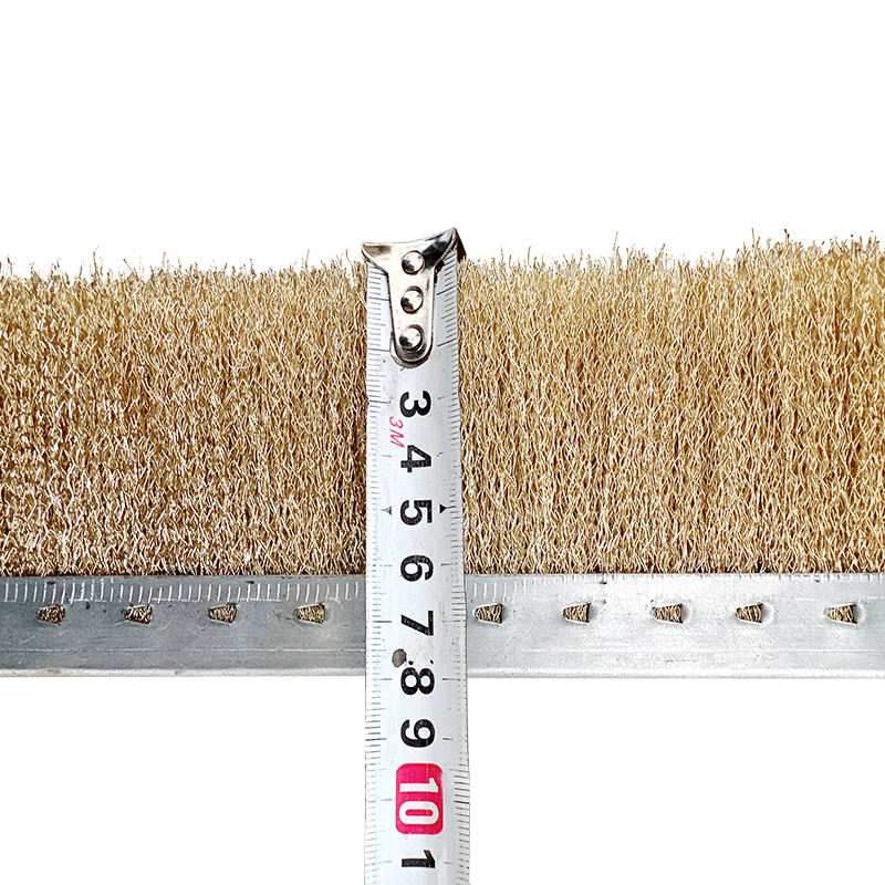 CLEAN WORLD Industrial Lath Strip Brush Customized Material Cement Brick Machine Strip Brush Steel Wire Nylon pp Filament Brick Machine Strip Brush