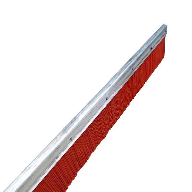 CLEAN WORLD Industrial Lath Strip Brush Factory Direct Sale Price Heavy Duty Nylon and Steel Wire Concrete Block Strip Brush for Concrete Block Machine