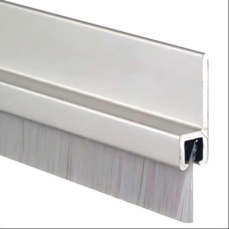 CLEAN WORLD Industrial Lath Strip Brush Aluminium Sliding Window and Door Seal Weather Strip Brush