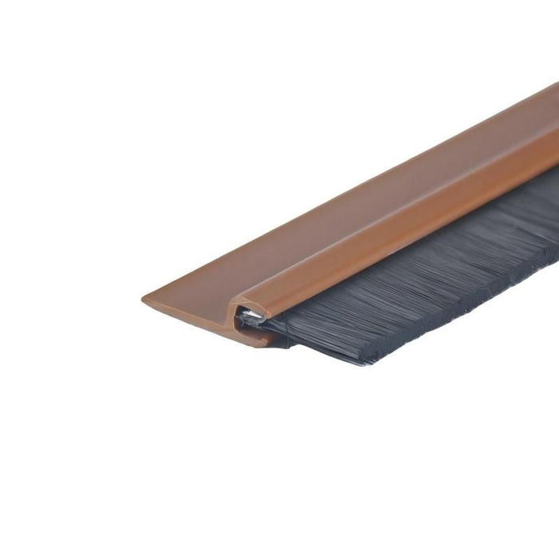 CLEAN WORLD Industrial Lath Strip Brush Aluminium Sliding Window and Door Seal Weather Strip Brush
