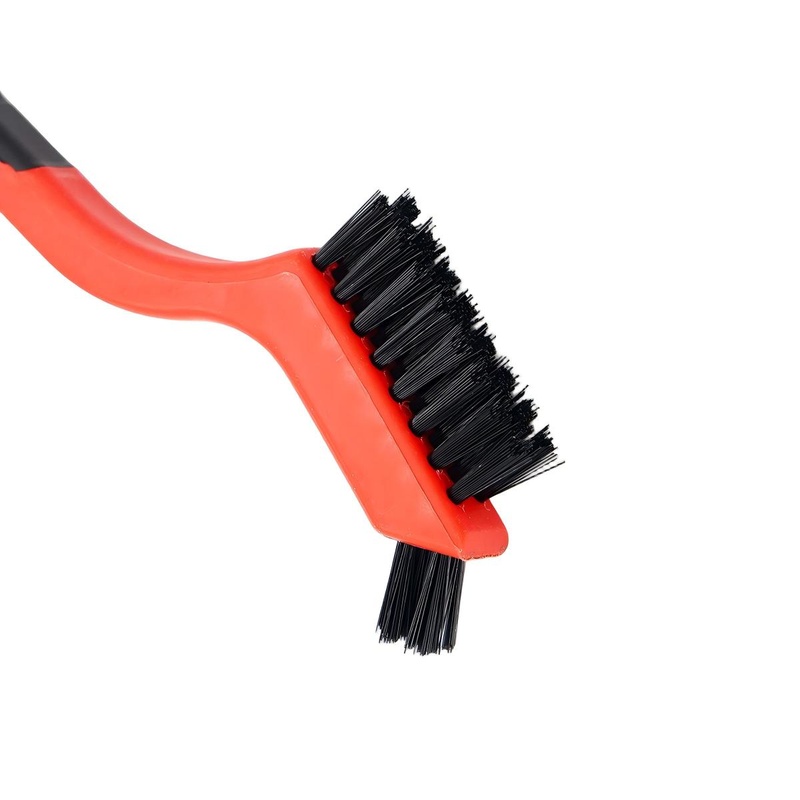 CLEAN WORLD Industrial Wire Brush Wire Brush Set 3Pcs Nylon Brass Stainless Steel Bristles with Curved Handle Grip for Rust Dirt and Paint Scrubbing