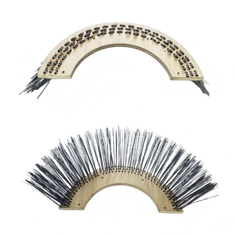 CLEAN WORLD Industrial Wire Brush Factory Price Customized Eco-Friendly Side Broom Street Sweeper Brush for Tractor Road Cleaning