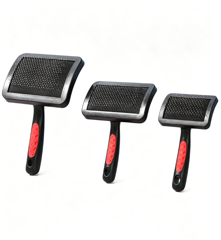 CLEAN WORLD Pet Grooming Brush Hair Removal Stainless Steel Comb Teeth Cat Dog Hair Cleaning Tool