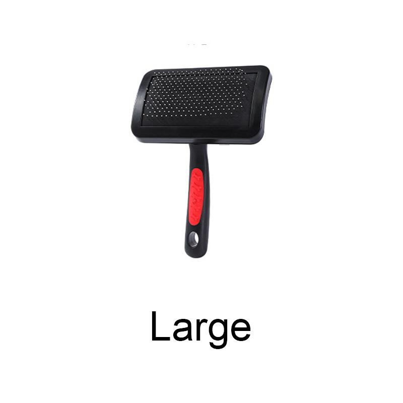 CLEAN WORLD Pet Grooming Brush Hair Removal Stainless Steel Comb Teeth Cat Dog Hair Cleaning Tool