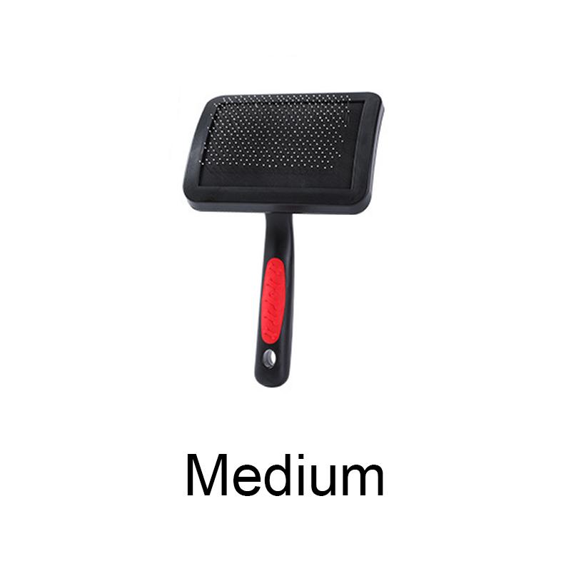 CLEAN WORLD Pet Grooming Brush Hair Removal Stainless Steel Comb Teeth Cat Dog Hair Cleaning Tool