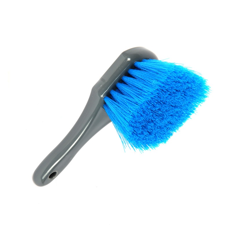 CLEAN WORLD Car wheel brush, All Exterior Surface and Wheel Brush, Wheel Cleaner Brush with Soft Bristles, Safe Cleaning of Rims, Tires, and Exterior Surfaces on Cars, Trucks, Motorcycles, RVs, & More, Green
