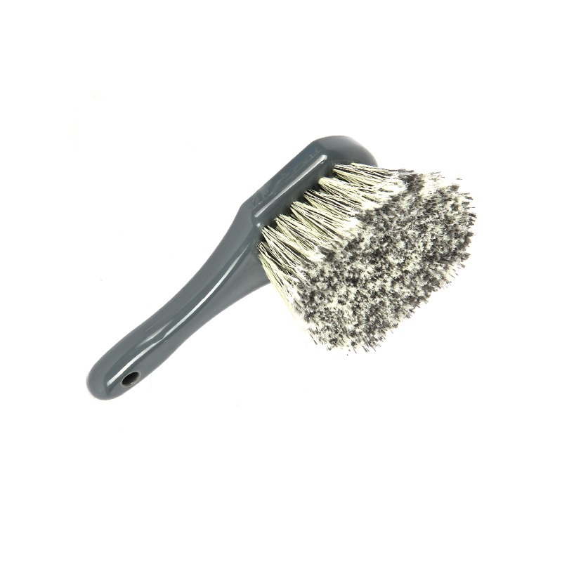 CLEAN WORLD Car wheel brush, All Exterior Surface and Wheel Brush, Wheel Cleaner Brush with Soft Bristles, Safe Cleaning of Rims, Tires, and Exterior Surfaces on Cars, Trucks, Motorcycles, RVs, & More, Green