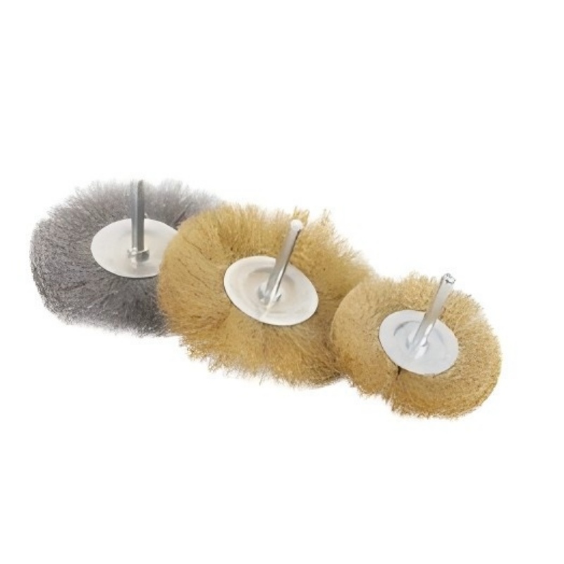 CLEAN WORLD Industrial Wire Brush Hot Selling Eco-Friendly Steel Coarse Wire Wheel Brush with 1/4-Inch Hex Shank for Hand Drill