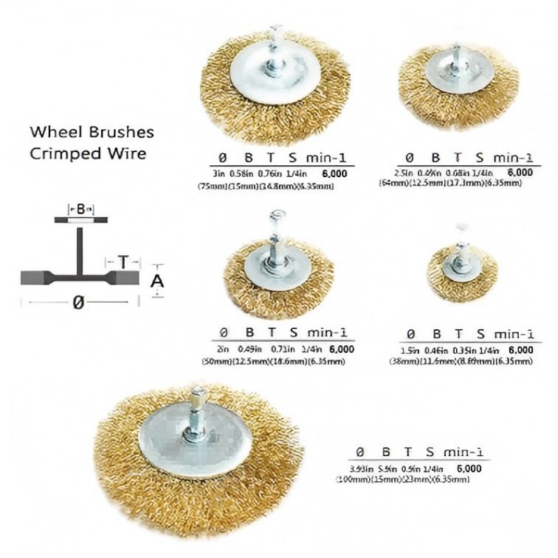 CLEAN WORLD Industrial Wire Brush Hot Selling Eco-Friendly Steel Coarse Wire Wheel Brush with 1/4-Inch Hex Shank for Hand Drill