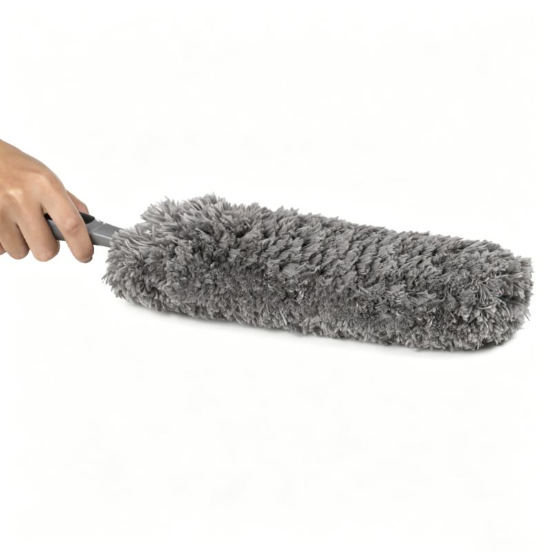 CLEAN WORLD Household Cleaning Washable Duster,Telescopic Pole Extendable Microfiber Feather Ceiling Rod Fan Dust duster