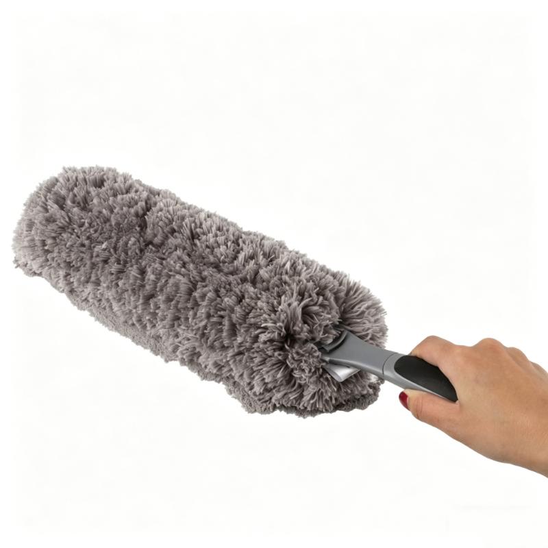 CLEAN WORLD Household Cleaning Washable Duster,Telescopic Pole Extendable Microfiber Feather Ceiling Rod Fan Dust duster