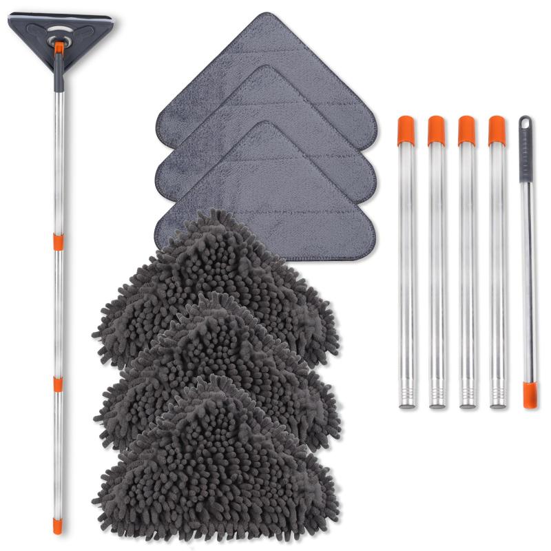 CLEAN WORLD Cleaner Tool Duster Mop 360° Wall Washer Cleaner Tool for Walls/Ceiling Fans/Dust/Baseboard/Floors Clean