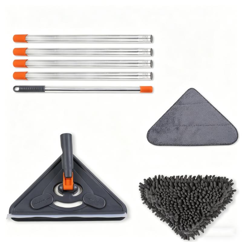 CLEAN WORLD Cleaner Tool Duster Mop 360° Wall Washer Cleaner Tool for Walls/Ceiling Fans/Dust/Baseboard/Floors Clean