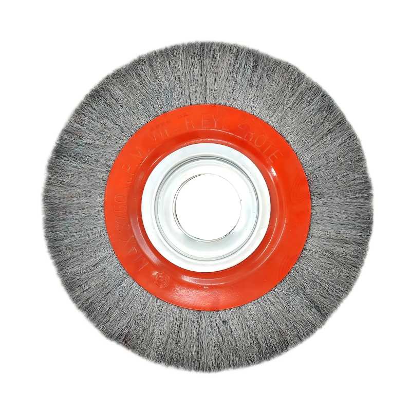 CLEAN WORLD Industrial Wire Brush Eco-Friendly Galvanized Steel Wire Handheld Brush Wheel and Cup Brush for Rust/Corrosion/Paint Removal