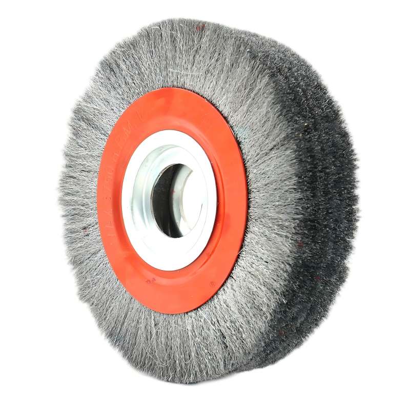 CLEAN WORLD Industrial Wire Brush Eco-Friendly Galvanized Steel Wire Handheld Brush Wheel and Cup Brush for Rust/Corrosion/Paint Removal