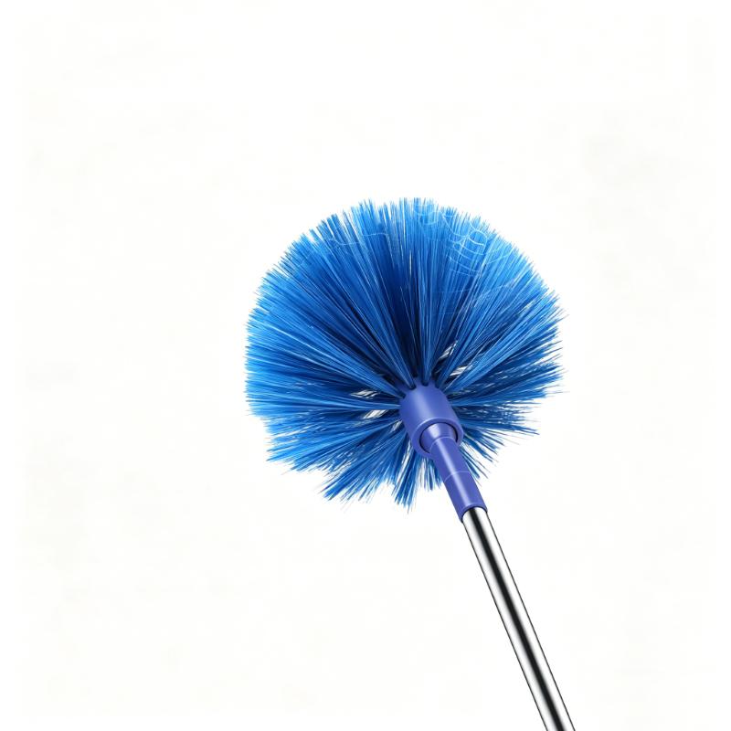 CLEAN WORLD Wholesale Stainless Steel Extension Pole Adjustable Spider Web Quick Coupling Ceiling Fan Brush