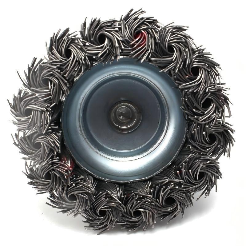 CLEAN WORLD Industrial Wire Brush Factory Shaft Knot Cup Wire Brush Industrial Devices Surface for Wire Brush
