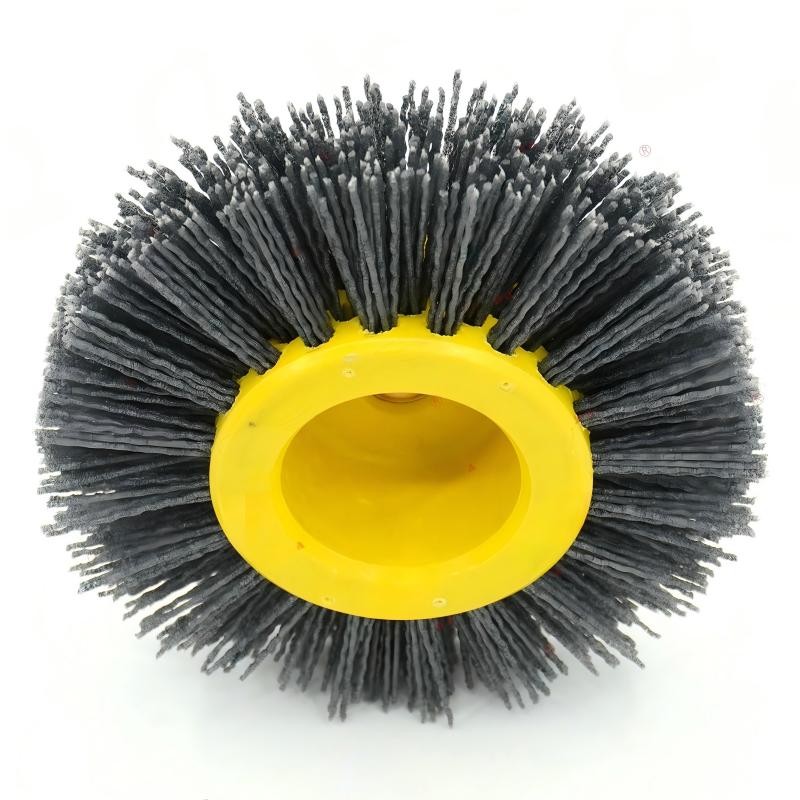 CLEAN WORLD Industrial Wire Brush Factory Price Abrasive Carbon Steel Bristle Disc Crimped Galvanized Steel Wire Wheel Brush
