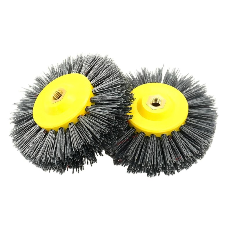 CLEAN WORLD Industrial Wire Brush Factory Price Abrasive Carbon Steel Bristle Disc Crimped Galvanized Steel Wire Wheel Brush