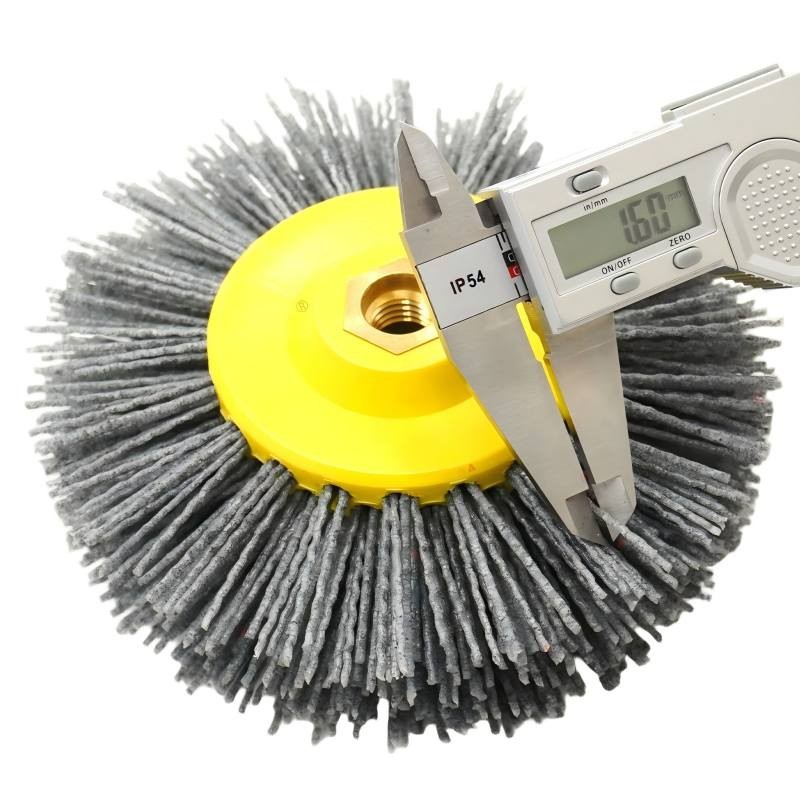 CLEAN WORLD Industrial Wire Brush Factory Price Abrasive Carbon Steel Bristle Disc Crimped Galvanized Steel Wire Wheel Brush