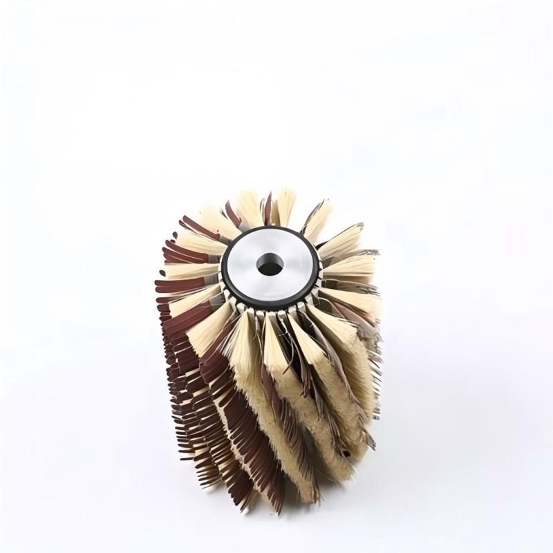 CLEAN WORLD Industrial Polishing Brush Tampico Fiber Sander Paper Sisal Roller Brush for Machine Polishing