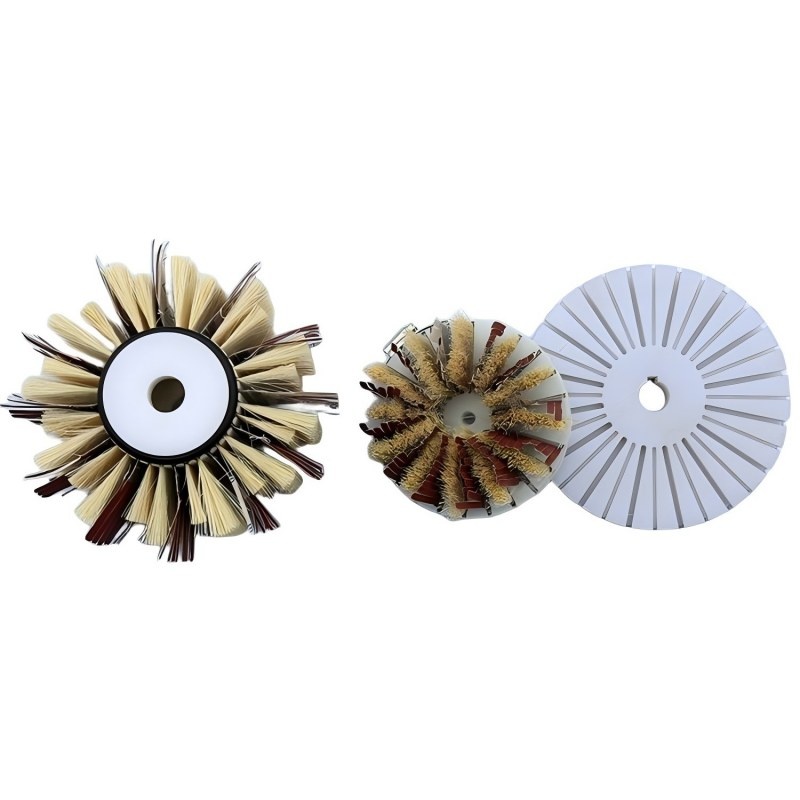 CLEAN WORLD Industrial Polishing Brush Tampico Fiber Sander Paper Sisal Roller Brush for Machine Polishing