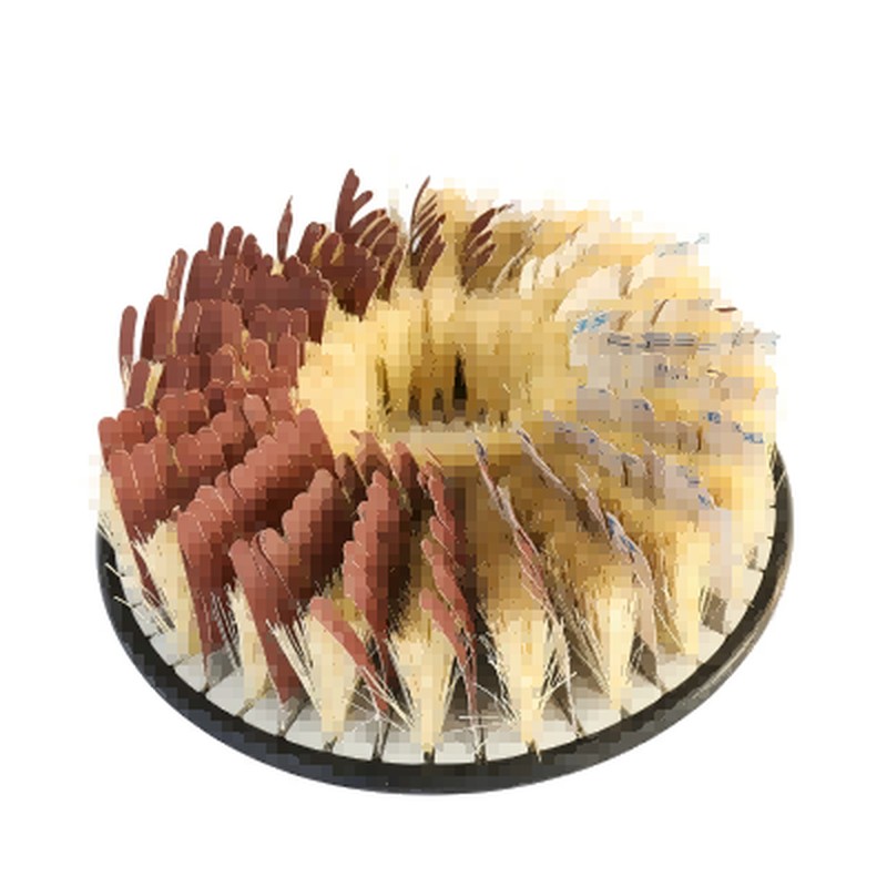 CLEAN WORLD Industrial Polishing Brush New Sisal Strip Sander Brush Roller Sandpaper Polishing Strip Bristle Brush Steel Core 120 Grit ISO9001 Certified