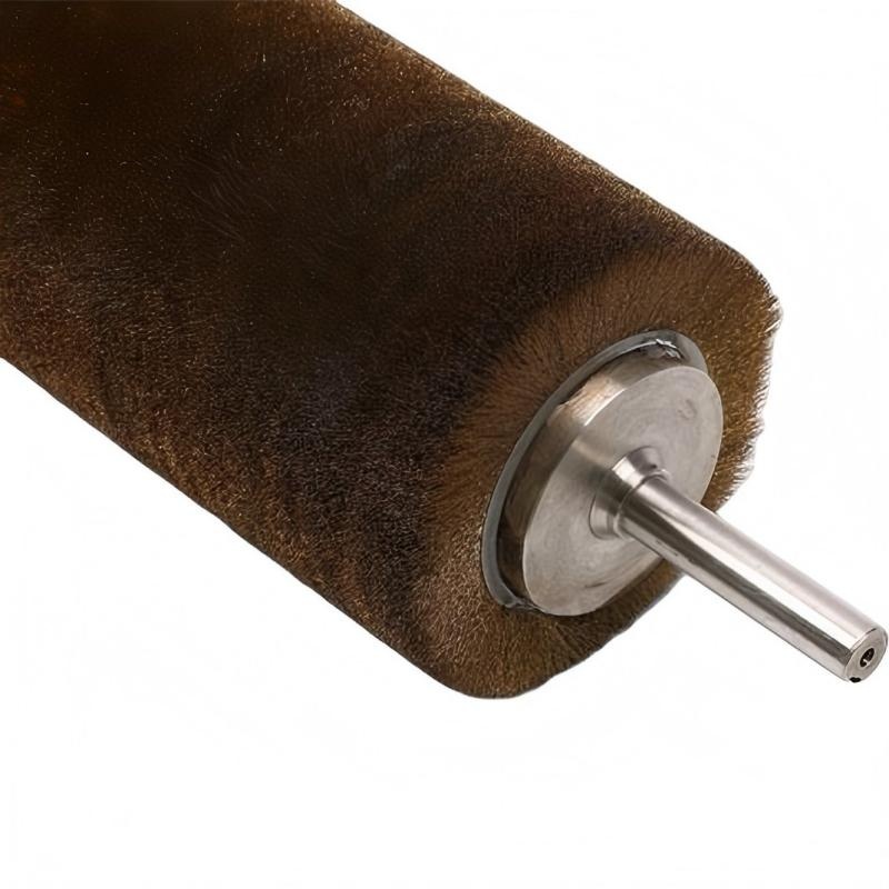 CLEAN WORLD Industrial Roller Brush Abrasive Nylon Roller Brush Furniture Used Wooden Polishing Brush