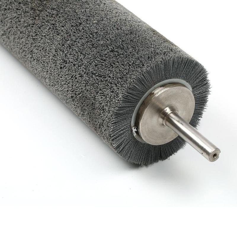 CLEAN WORLD Industrial Roller Brush Customized Abrasive Wire Industrial Roller Brush in Steel Industry Uses