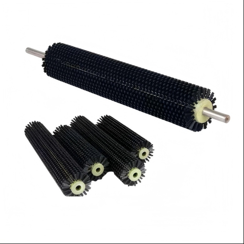 CLEAN WORLD Industrial Roller Brush Industrial Brush Roller Conveyor Belt Fruit and Vegetable Cleaning Brush