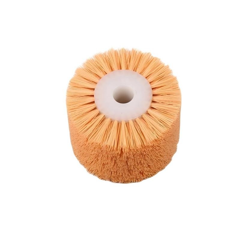 CLEAN WORLD Industrial Roller Brush Industrial Nylon Bristle Cylinder Roller Brush for Fruit Cleaning