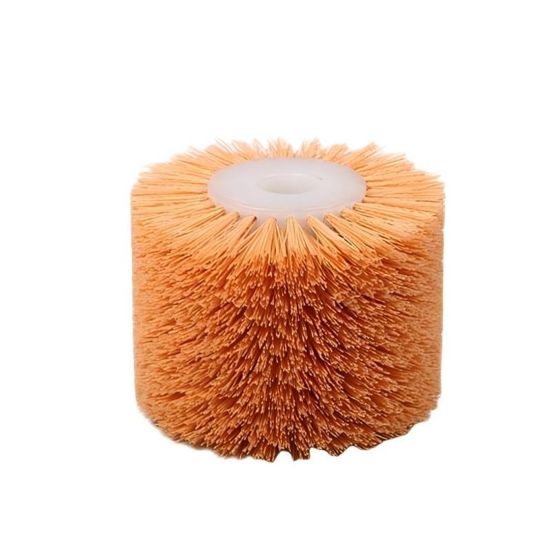 CLEAN WORLD Industrial Roller Brush Industrial Nylon Bristle Cylinder Roller Brush for Fruit Cleaning