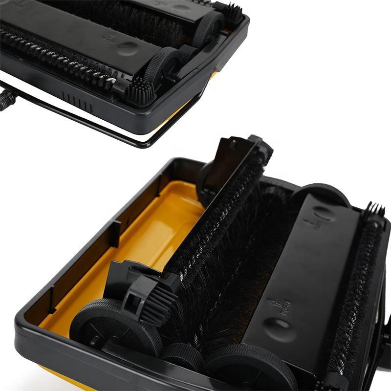 CLEAN WORLD Household Sweeper Lightweight Hand Push Carpet & Floor Brush for Home Office