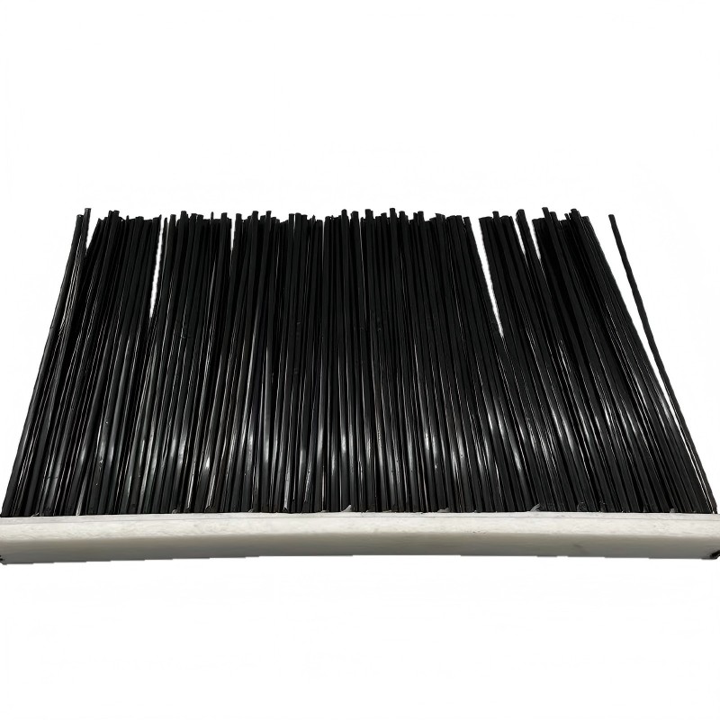 CLEAN WORLD Industrial Lath Strip Brush Forklift Sweeper Attachment Broom Replacement Strip Brush