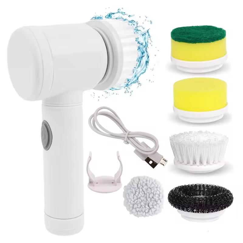 CLEAN WORLD Hot Selling Electric Spin Scrubber Handheld Cleaning Brush for Home/Kitchen/Bathroom/Grout/Tile/Shower/Tub