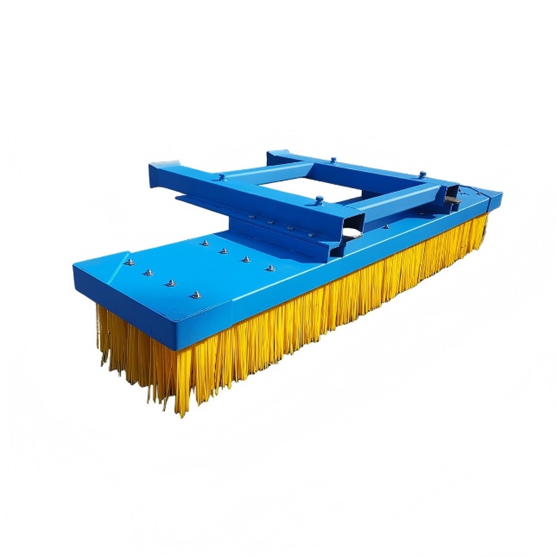 CLEAN WORLD Industrial Lath Strip Brush Factory Forklift Road Cleaning Sweeper Brush Attachment