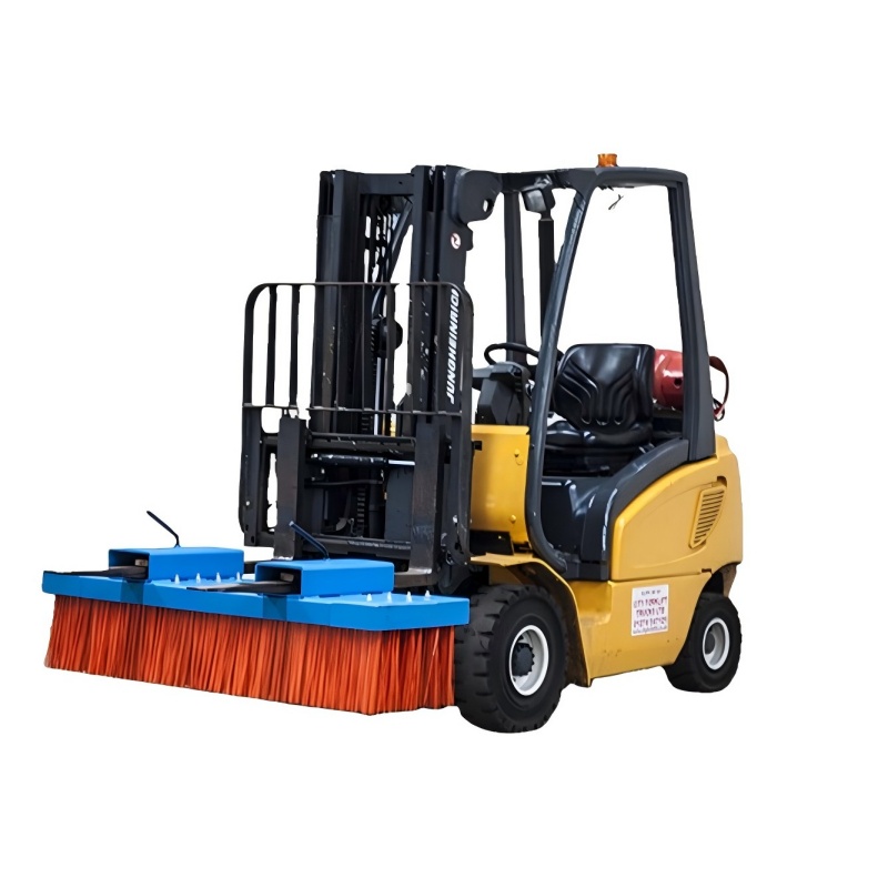 CLEAN WORLD Industrial Lath Strip Brush Factory Forklift Road Cleaning Sweeper Brush Attachment
