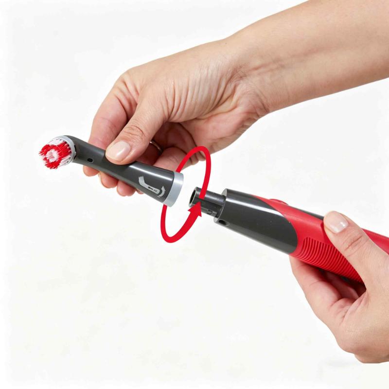 CLEAN WORLD  Household Cordless Electric Brush Kit Waterproof Rechargeable Spin Sonic Cleaning Brush Sets