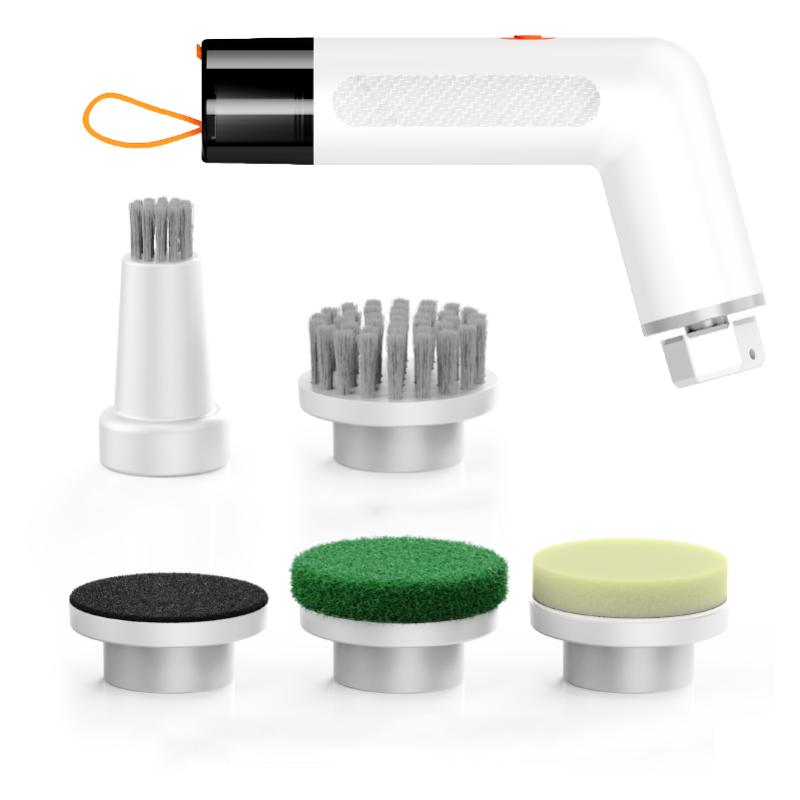 CLEAN WORLD Electric Cleaning Brush Wireless Spin Scrubber Cordless Handheld Power Brush for Bathtub, Tile, Floor Grout & Kitchen