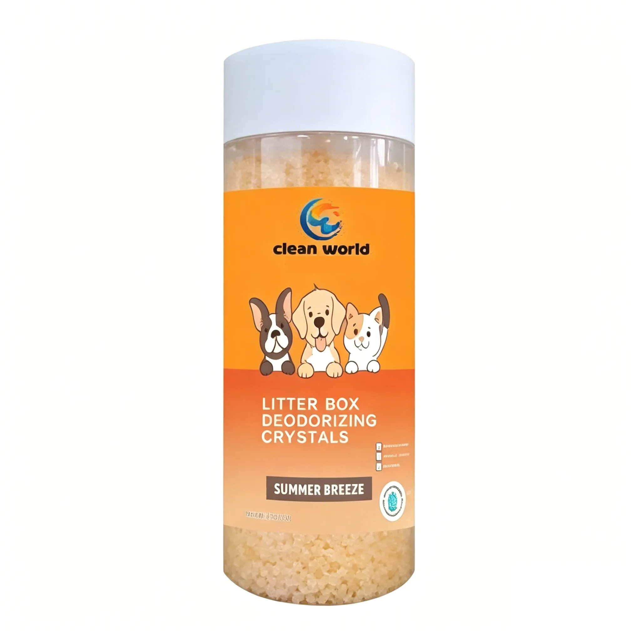 CLEAN WORLD Litter Box Deodorizing Crystals