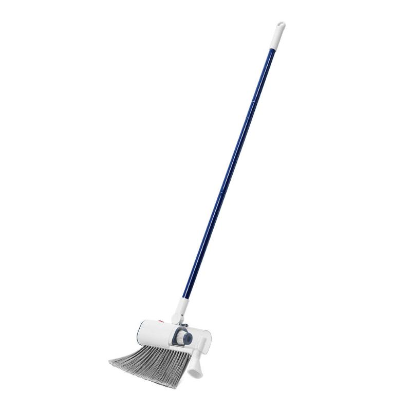 CLEAN WORLD Cordless Broom Vacuum 2-in-1 Electric Broom Sweeper Dust Container for Hard Floor & Carpet, Bedroom, Living Room, Office