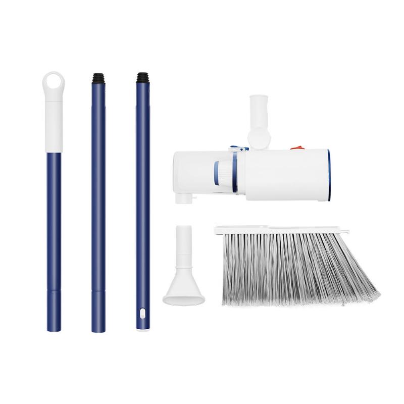 CLEAN WORLD Cordless Broom Vacuum 2-in-1 Electric Broom Sweeper Dust Container for Hard Floor & Carpet, Bedroom, Living Room, Office