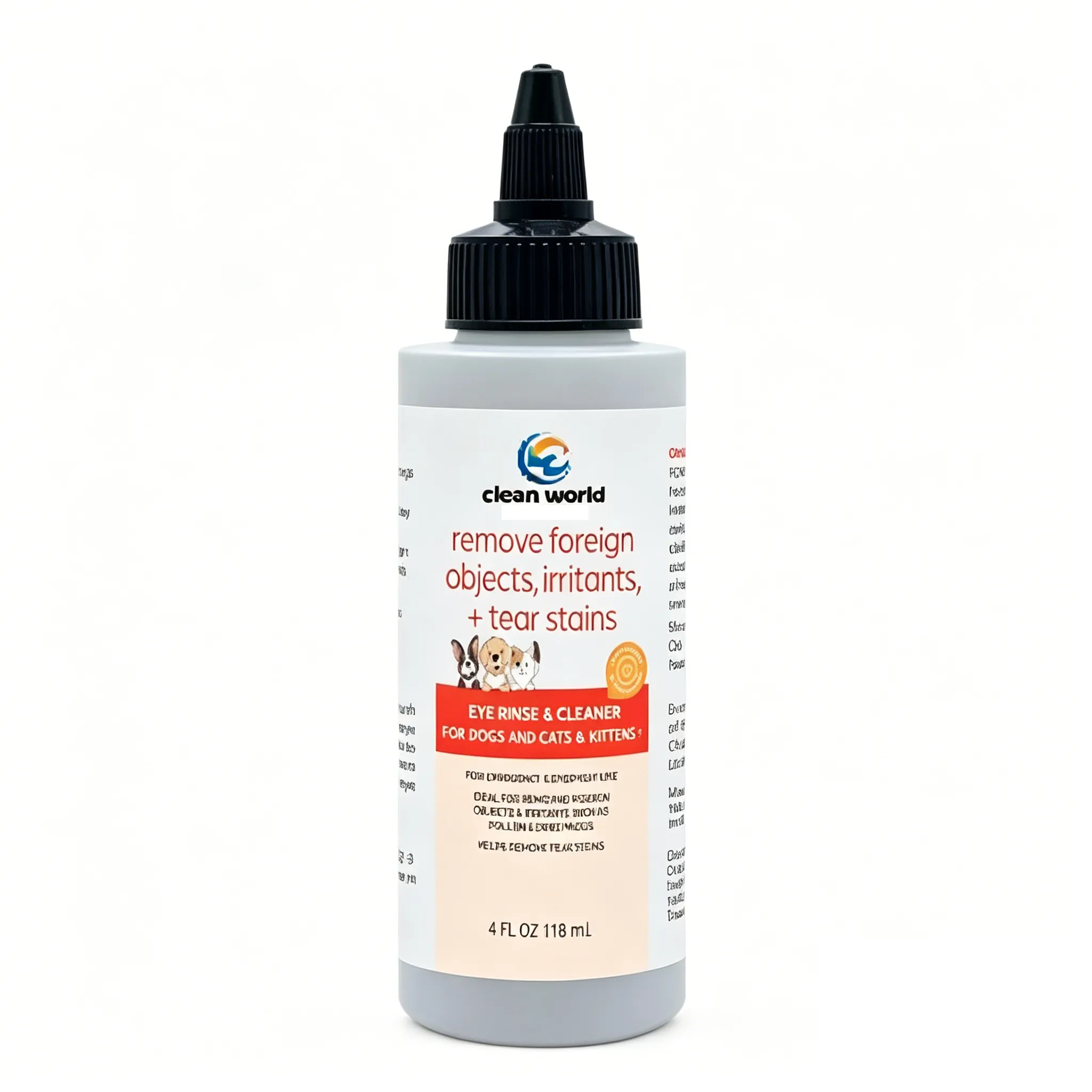 CLEAN WORLD Eye Rinse & Cleaner For Dogs and Cats