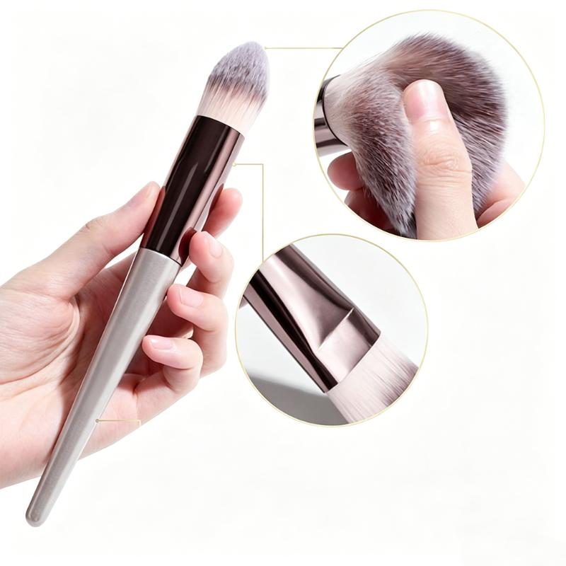 CLEAN WORLD 18 Piece Premium Synthetic Foundation Makeup Brush Set with Custom logo for Face Use