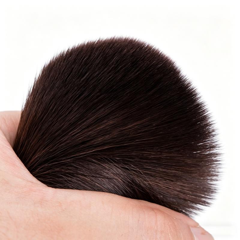 CLEAN WORLD Wholesale OEM Custom Logo 8pcs Black Makeup Brushes Set Black Foundation Loose Powder Eyeshadow Beauty Tools