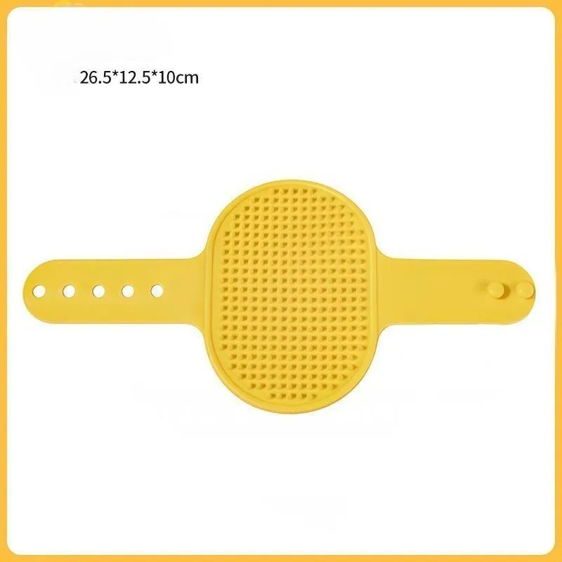 CLEAN WORLD Cat Corner Scratcher, Silicone Grooming Comb with Adjustable Strap, Indoor Cat Self-play Hair Rubbing Toy