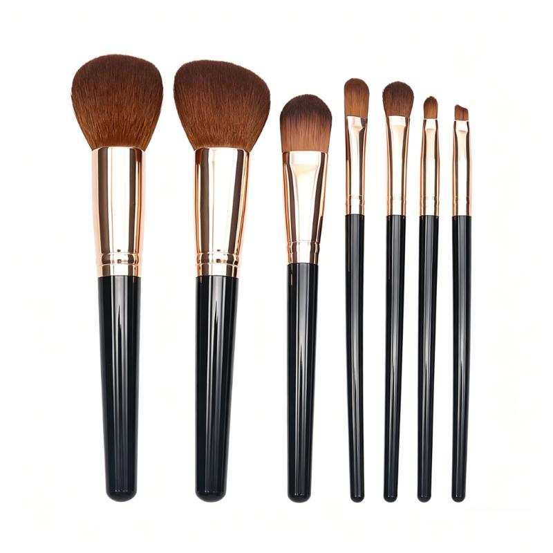 CLEAN WORLD 8Pcs Premium Synthetic Makeup Brush Set, Professional Cosmetic Brushes for Foundation Powder Blush