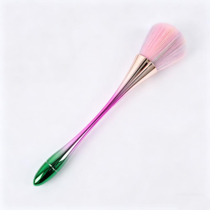 CLEAN WORLD Factory Wholesale Waist Shaped Makeup Brush, Single Trendy Blush Powder Brush, Portable Nail Art Dust Cleaning Brush