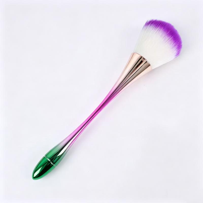 CLEAN WORLD Factory Wholesale Waist Shaped Makeup Brush, Single Trendy Blush Powder Brush, Portable Nail Art Dust Cleaning Brush